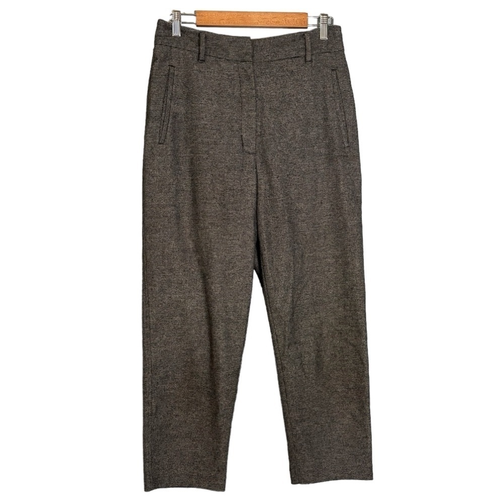 Aritzia Wilfred Women’s Jallade Grey Wool Cashmere Blend Cropped High Trouser
